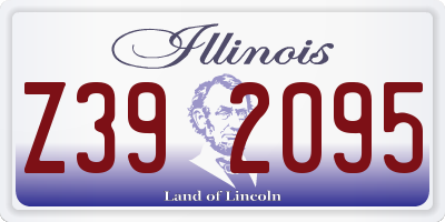IL license plate Z392095