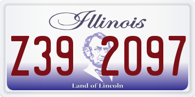 IL license plate Z392097
