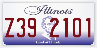 IL license plate Z392101