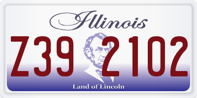 IL license plate Z392102