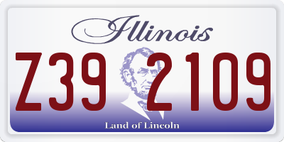 IL license plate Z392109