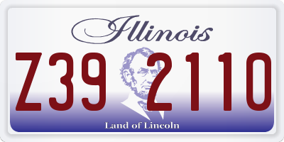IL license plate Z392110