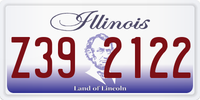 IL license plate Z392122