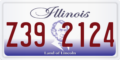 IL license plate Z392124