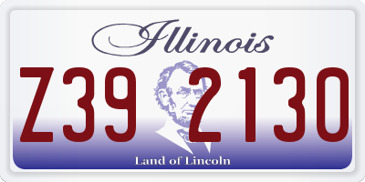 IL license plate Z392130