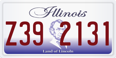 IL license plate Z392131