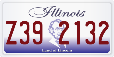 IL license plate Z392132