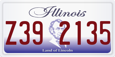 IL license plate Z392135