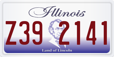 IL license plate Z392141