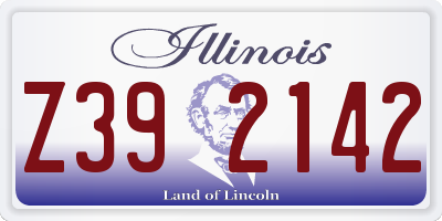 IL license plate Z392142