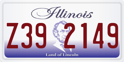IL license plate Z392149