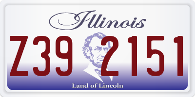 IL license plate Z392151