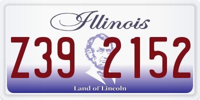 IL license plate Z392152
