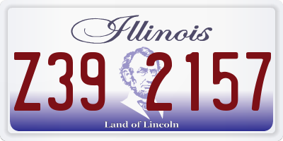 IL license plate Z392157
