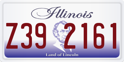 IL license plate Z392161