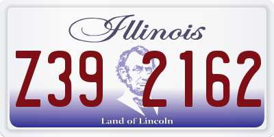 IL license plate Z392162