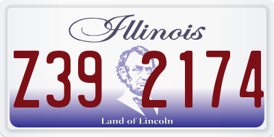 IL license plate Z392174