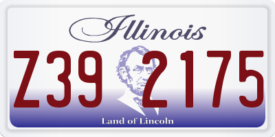 IL license plate Z392175