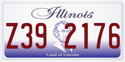 IL license plate Z392176