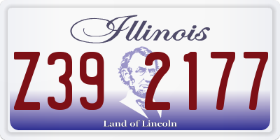 IL license plate Z392177