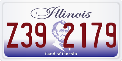IL license plate Z392179