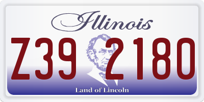 IL license plate Z392180