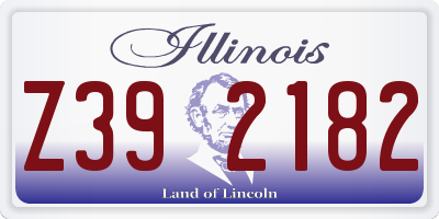 IL license plate Z392182