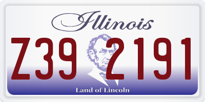 IL license plate Z392191