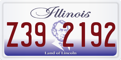 IL license plate Z392192