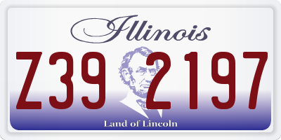 IL license plate Z392197