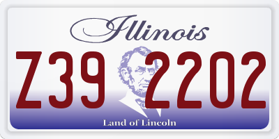 IL license plate Z392202