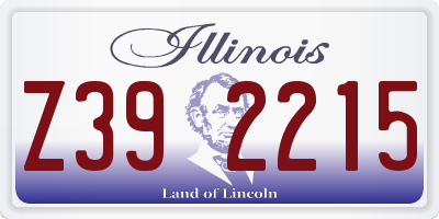 IL license plate Z392215