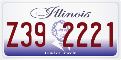 IL license plate Z392221