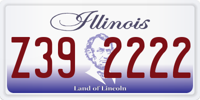 IL license plate Z392222