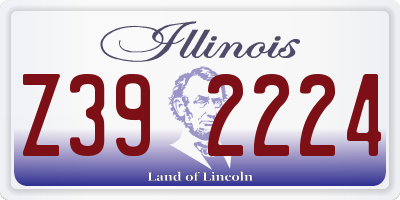IL license plate Z392224
