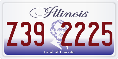 IL license plate Z392225