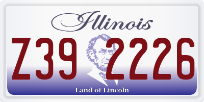 IL license plate Z392226