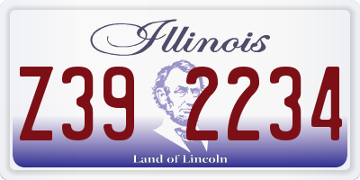 IL license plate Z392234