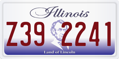 IL license plate Z392241