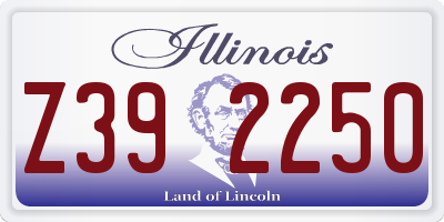 IL license plate Z392250