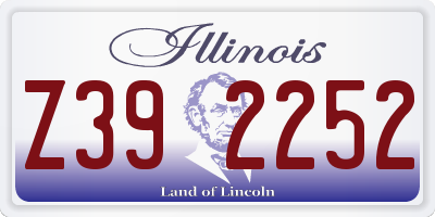 IL license plate Z392252