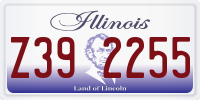 IL license plate Z392255