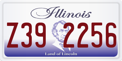 IL license plate Z392256