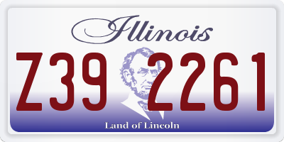 IL license plate Z392261