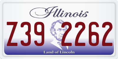 IL license plate Z392262