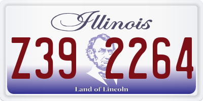 IL license plate Z392264