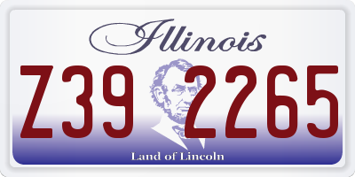 IL license plate Z392265