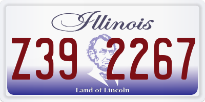 IL license plate Z392267