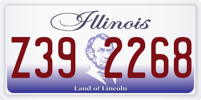IL license plate Z392268