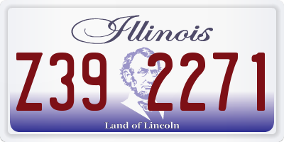 IL license plate Z392271